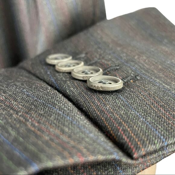 𝅺TED Baker Wool Endurance Pinstripe Suit Jacket Blazer Size 44R - Picture 6 of 9